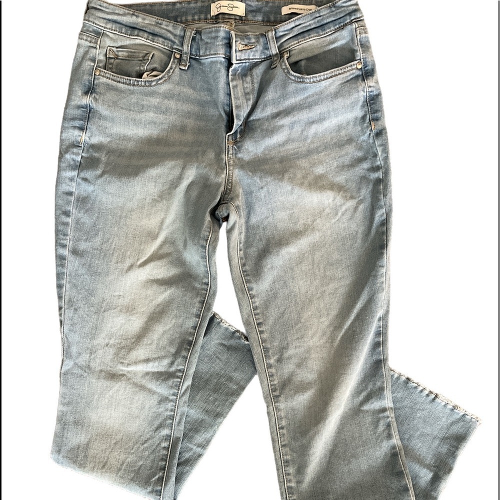 - Jessica Simpson relaxed skinny crop jeans for sale. Like new condition
